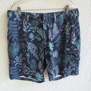 THE NORTH FACE Mens Board Shorts 38 Adjust Zip Pocket Blue Tropical XL 10 in